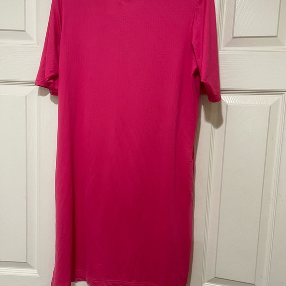 San Soleil Pink Short Sleeves SPF 50 Golf Mini Polo Dress Medium Sport Outdoor - Picture 5 of 10